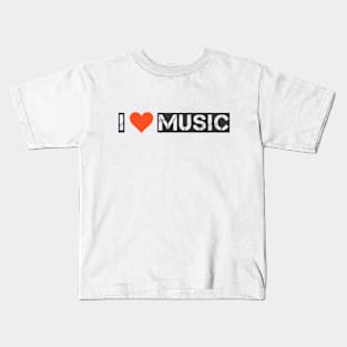 I love music Kids T-Shirt